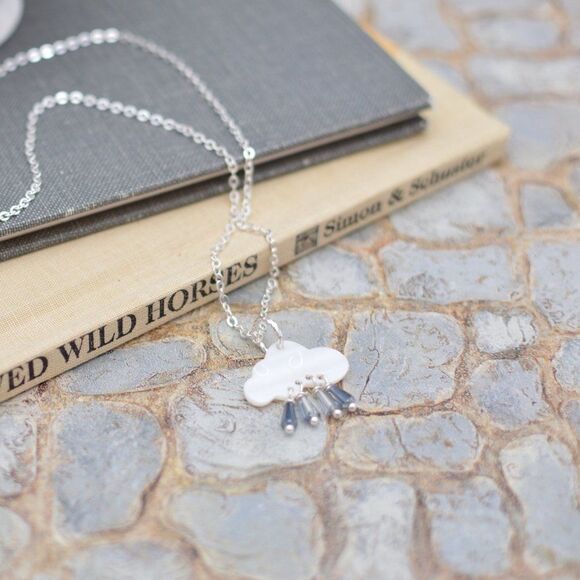 𝅺Little Cloud Necklace  - Picture 6 of 7